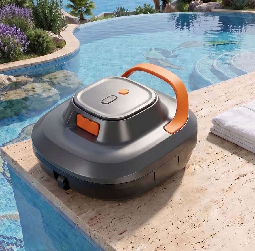 Cordless Robotic Pool Cleaner, Automatic Vacuum
